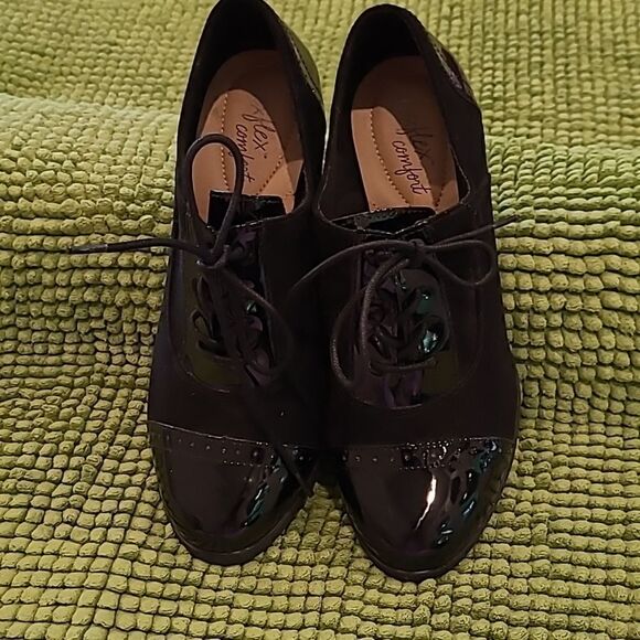 Flex comfort sz 7.5 black heels - Picture 1 of 9